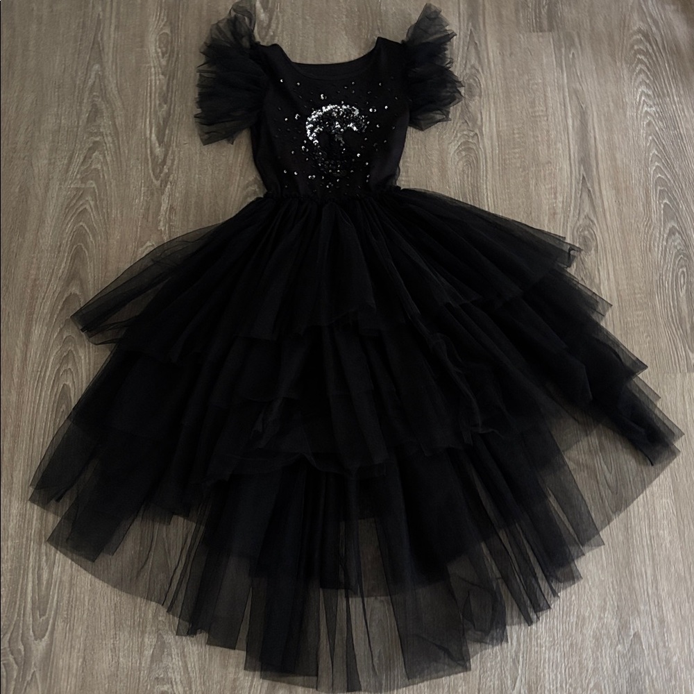 Tutu Du Monde x nununu Dress - Sequin Skull Tulle, 6-7 Y